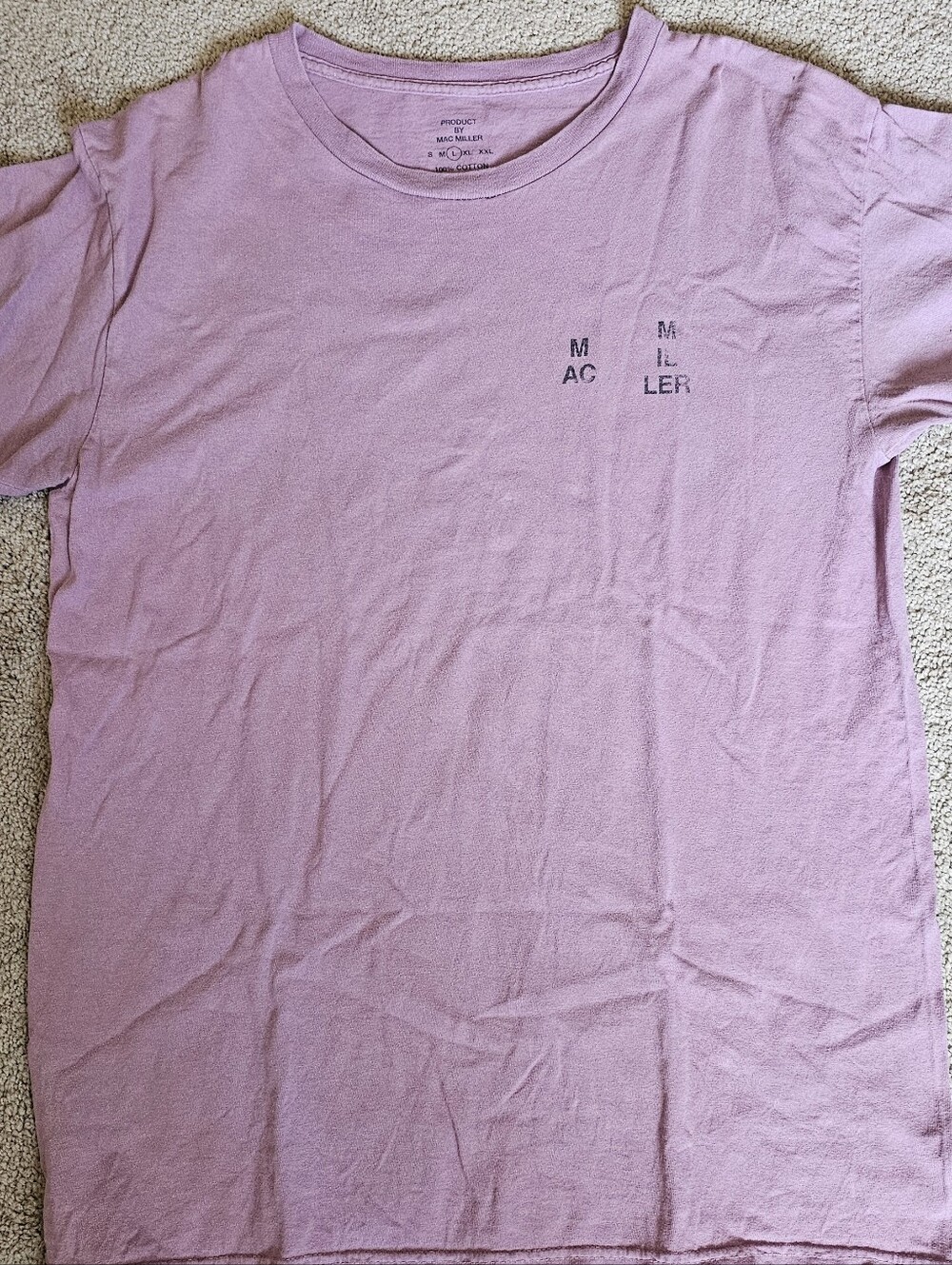 Mac Miller Circles "So Much Of This World Is Above Us" Muave T Shirt